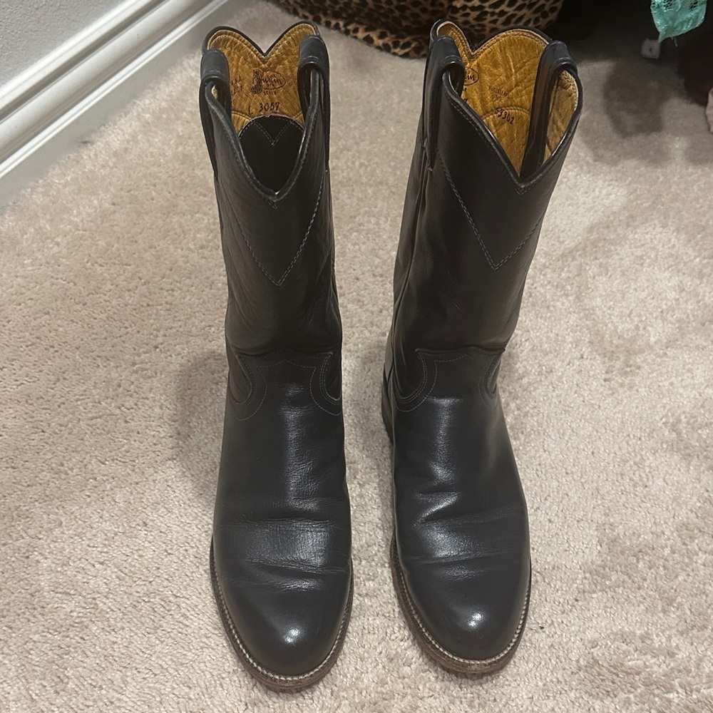 Navy Cowboy Boots